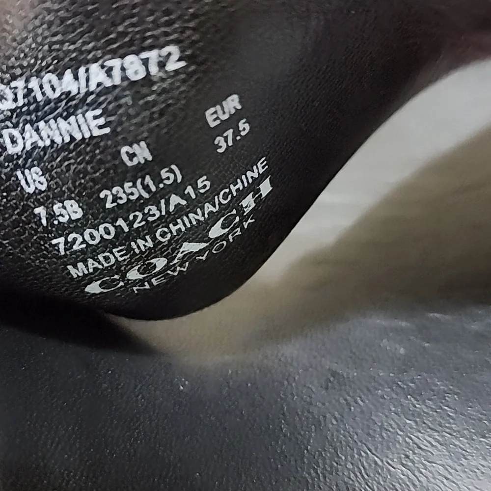 Coach Dannie Women's Gold and White Sandals - Picture 8 of 8